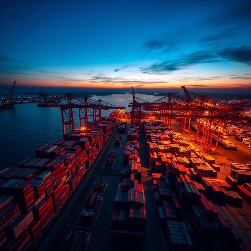 Logistics imagery representing the Boxed Movers moving company